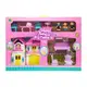 Игровой набор Кукольный домик Bambi WD-926-A-B мебель и 3 фигурки