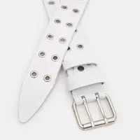 Жіночий ремінь шкіряний Borsa Leather 110v1genw97-white