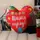 Подушка сердце XXL Love Щастя поряд! 57x57 см (6PS_17L018)