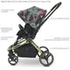 Коляска детская универсальная 2в1 EL CAMINO ME 1091-G PERSONA Black Pink Palm