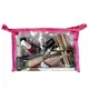 Cиликоновая косметичка трапеция M - 23 x 14 x 5 см (розовый)
