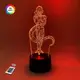 3D ночник "Фриза" (УВЕЛИЧЕННОЕ ИЗОБРАЖЕНИЕ) + пульт ДУ + сетевой адаптер + батарейки (3ААА)  3DTOYSLAMP