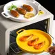 Блюдо с рифленым дном круглое 6743 22 см желтое