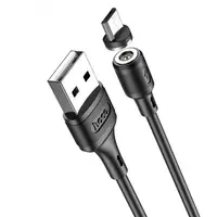 Кабель магнітний USB на micro USB HOCO X52 Sereno для заряджання Чорний
