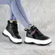 Кроссовки женские зимние Fashion Donno 2261 41 размер 25,5 см Черный