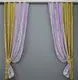 Комбинированные (2шт. 1,5х2,7м.) жаккардовые шторы. Цвет золотистый с сиреневым. Код 014дк (091-295ш) 11-0004