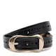 Женский кожаный ремень Borsa Leather CV1ZK-019bl-black