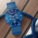 Часы мужские Megalith 0047M | Stainless Steel Mesh Band Blue