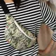 Сумка-бананка Bumbag унисекс на пояс и через плечо Цветущие кактусы 27x16 см