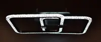 Люстра світлодіодна стельова LED світильник для квартири на стелю лед з пультом 25833 Чорний 10х41х63 см.