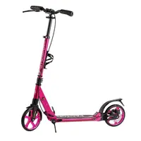 Детский самокат алюминиевый Best Scooter BS-450 Factor, ручной дисковый тормоз, 2 амортизатора. Crimson (118491)