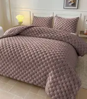 Плед євро з еко-хутра Colorful Home Кролик 20068 200х230 см фіолетовий
