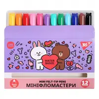 Набір фломастерів YES Line Friends Mini 650594 12 кольорів