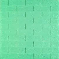 3D панель самоклеющаяся 700x770x3мм кирпич Мята (012-3) SW-00000233