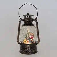 Фонарь Новогодний LED музыкальный 21см 13340 на батарейках и USB