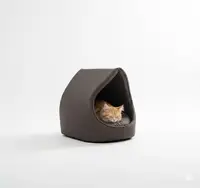Будка для собак и котов Айсберг коричневая №2 425х425х375