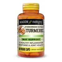 Натуральная добавка Mason Natural Turmeric, 60 вегакапсул