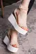 Женские босоножки Fashion Babee 2754 39 размер 25 см Бежевый