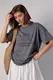 Жіноча футболка oversize з принтом ангела - сірий цвет, S