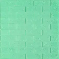 3D панель самоклеющаяся 700x770x5мм кирпич Мята (012-5) SW-00000148