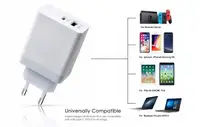 Блок питания для ноутбука USB 5v 2.4a + PD Type-C QC3.0 (5v 3a, 9v 3a, 12v 2.5a, 15v 2a) 12W+30W=42W (Как оригинал) 1 день гар.