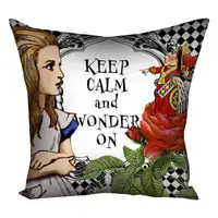 Подушка c принтом габардиновая Keep calm and wonder on 50x50 (5P_WON028)