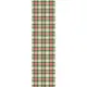 Дорожка на стол Клітинка зелено-червона 150x40 см (DR_25NG006)