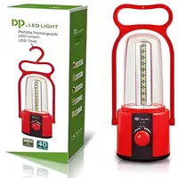 Аккумуляторный светодиодный кемпинговый фонарь - лампа Duration Power DP-7048C 2800mAh 8W Красный