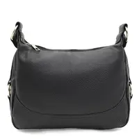 Женская кожаная сумка Borsa Leather K1669bl-black