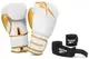 Набор боксерских перчаток и бинтов Reebok Boxing Gloves & Wraps Set черный золото Муж 12 унций