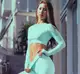 Спортивный топ для фитнеса L 6319 бирюзовый