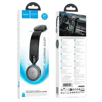 Тримач HOCO Totem ring magnetic wireless fast charging car holder HW29 (center console) |4.5-7", 15W|