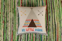 Подушка c принтом габардиновая My little vigvam 50x50 (5P_WL011_WH)