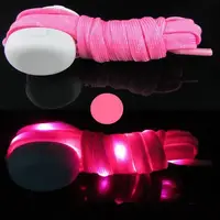Шнурки для взуття з LED підсвічуванням рожеві