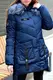 Куртка женская зимняя синяя П608 XXL