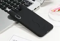Силиконовый чехол для iPhone XS / X - Ушки Кошки CoCo Cat, Черный