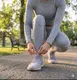 Серые текстильные кроссовки на подошве из серой пены
