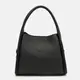 Женская кожаная сумка Borsa Leather K1607bl-black