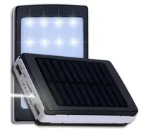 УМБ Power Bank с солнечной и LED панелью 80000 mAh (4531 SC-5) Black