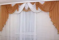 Ламбрекен на карниз 3м №54 Колір кавовий.