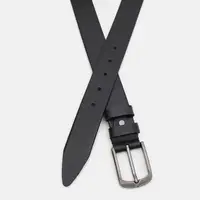 Чоловічий шкіряний ремінь Borsa Leather 125v1fx89-black