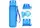 Бутылка для воды EasyFit AquaFlow 800 мл (синяя)
