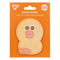 Бумага для заметок с липким слоем фигурная YES Line Friends Sally 170333 40 листов