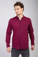 Мужская рубашка в клетку красная Турция 5466 XL