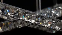 Люстра декоративна кришталева 7201W/650+400+200 70W ЛЗ