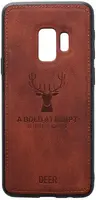 Чехол-накладка TOTO Deer Shell With Leather Effect Case Samsung Galaxy S9 Brown