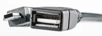 Кабель PowerPlant OTG USB 2.0 AF – Mini, 0.5м
