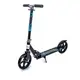 Двухколесный самокат "Scooter", складной руль, колеса PU со светом. Black (204923054)
