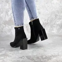 Ботильйони жіночі Fashion Sampson 2400 36 розмір 23,5 см Чорний