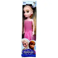 Кукла в стиле популярной сказочной героини "FROZEN" (РОЗОВАЯ)